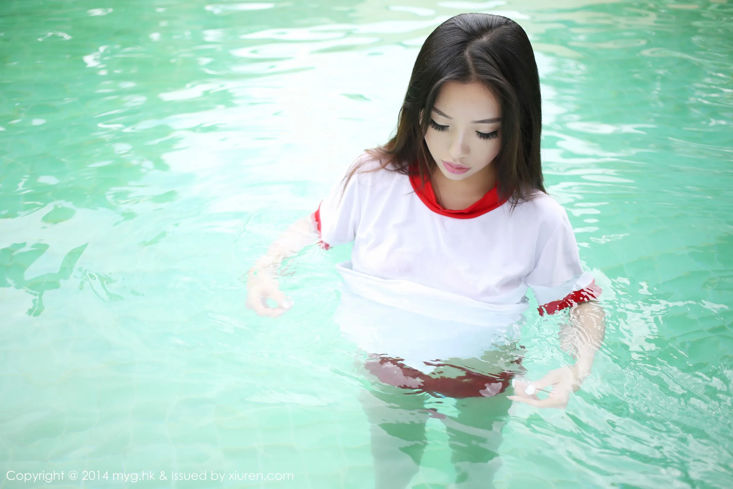 [Bộ sưu tập ảnh MyGirl Beauty] 09/09/2014 Tập 044 Anna Xu Ziqi Buổi chụp ảnh du lịch Sanya - 38
