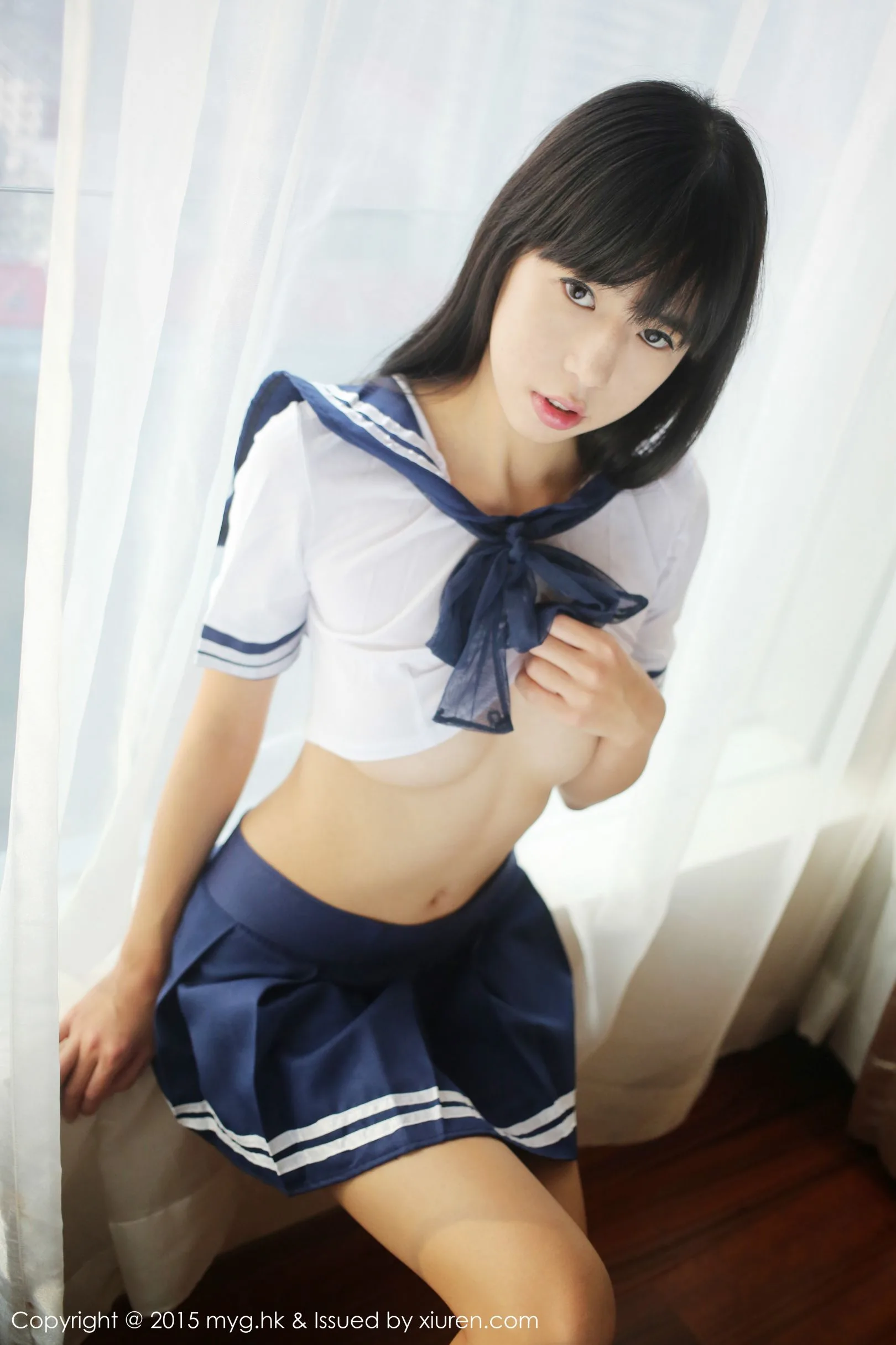 [Bộ sưu tập ảnh MyGirl Beauty]VOL.184 Ellie - Bộ ảnh về trang phục nữ sinh thủy thủ. - 22